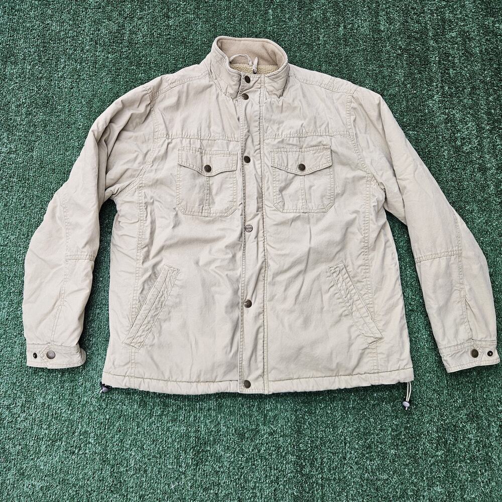 Red Head Brand Chore Coat Barn Field Men's Large Tan Fleece Lined Large